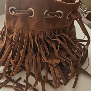 Rue21 Tan Fringe Shoulder Bag